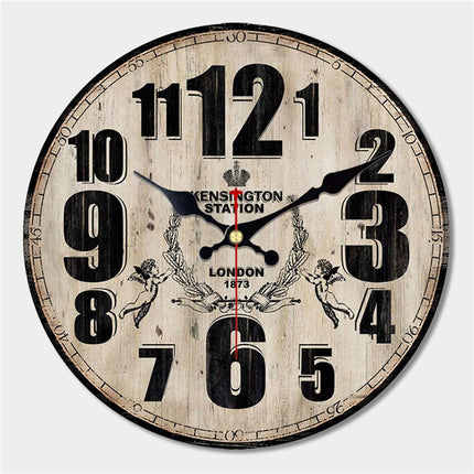 Klasyczny zegar ścienny w stylu vintage