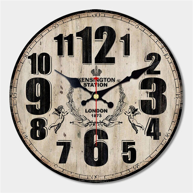 Klasyczny zegar ścienny w stylu vintage