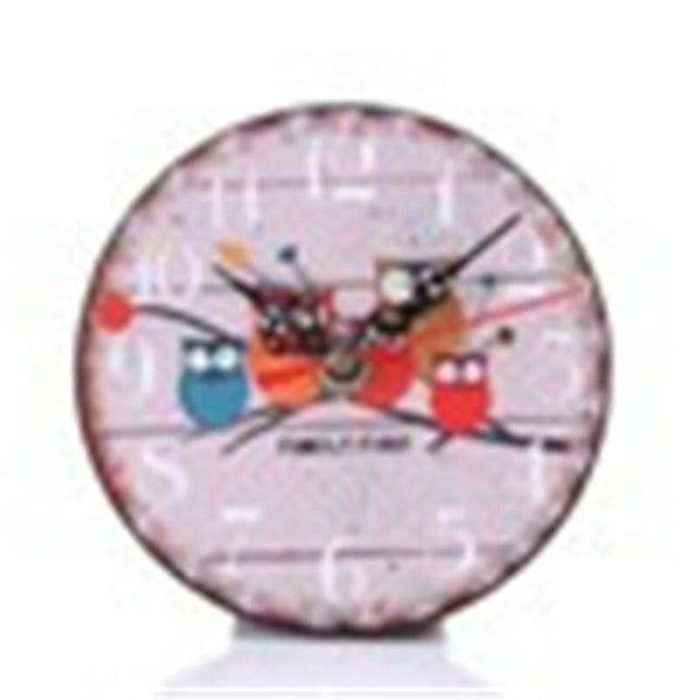 Zegar do pokoju dziecka Sowa na traktorze