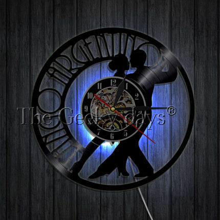 Zegar winylowy z motywem tańca tango