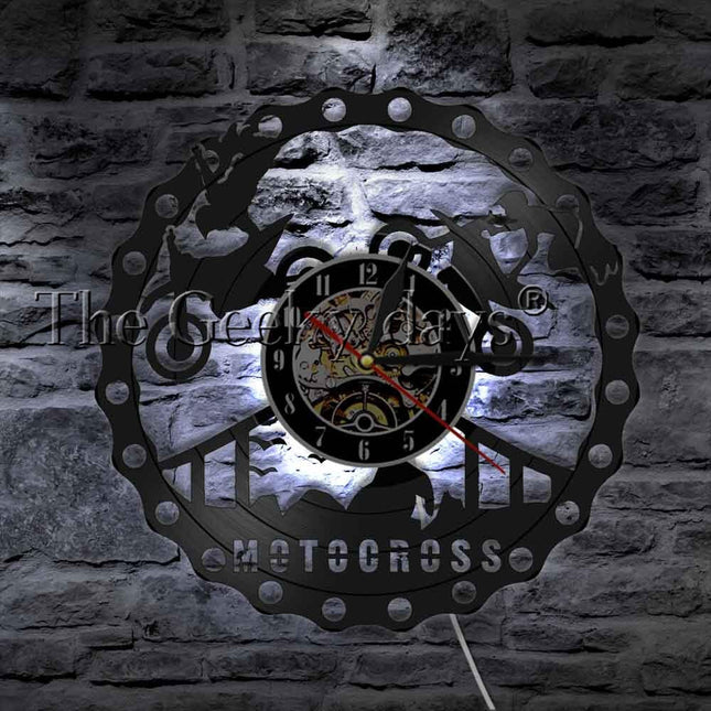 Zegar ścienny dla fana motocrossu