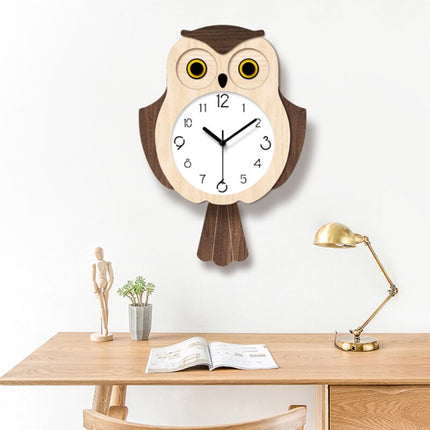Zegar ścienny Sowa do pokoju dziecięcego