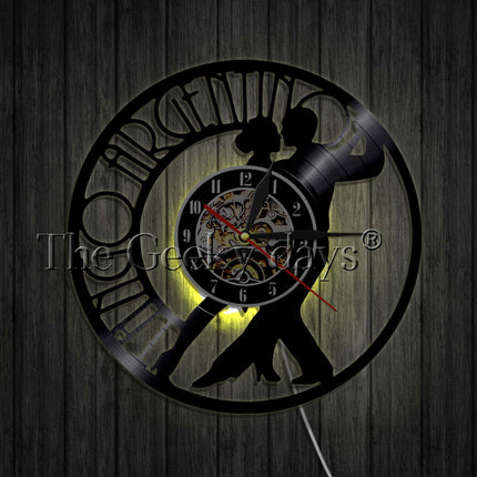 Zegar winylowy z motywem tańca tango