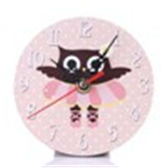 Zegar do pokoju dziecka Sowa na traktorze