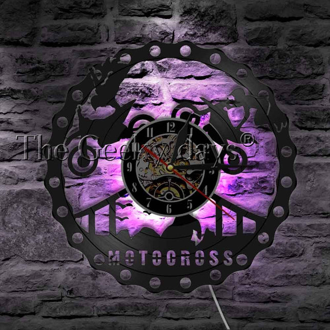 Zegar ścienny dla fana motocrossu