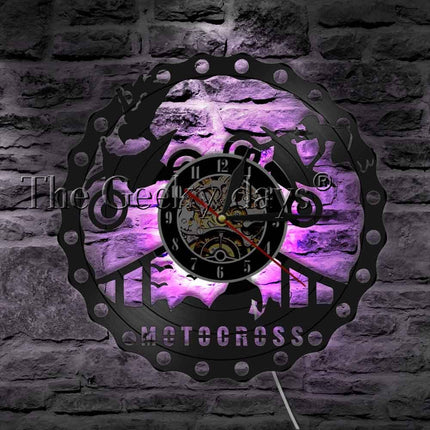 Zegar ścienny dla fana motocrossu