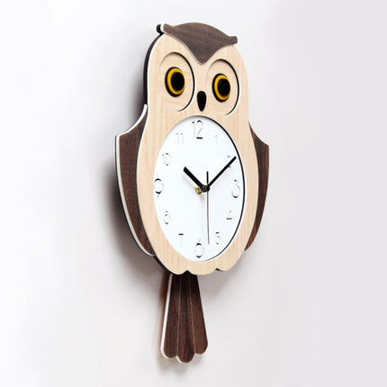 Zegar ścienny Sowa do pokoju dziecięcego