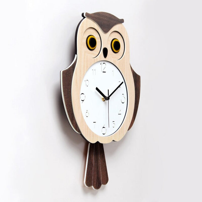 Zegar ścienny Sowa do pokoju dziecięcego