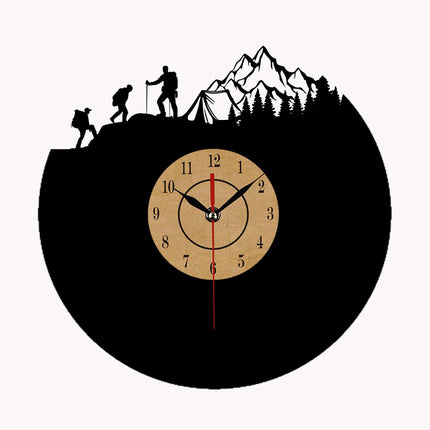 Zegar winylowy dla miłośnika wspinaczki