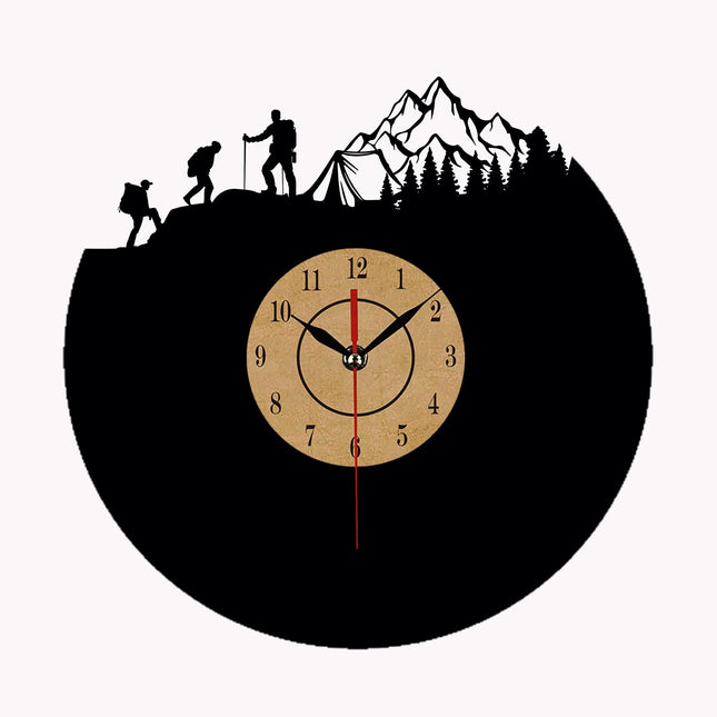 Zegar winylowy dla miłośnika wspinaczki