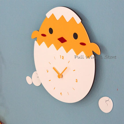 Zegar ścienny Kurczaczek w skorupce