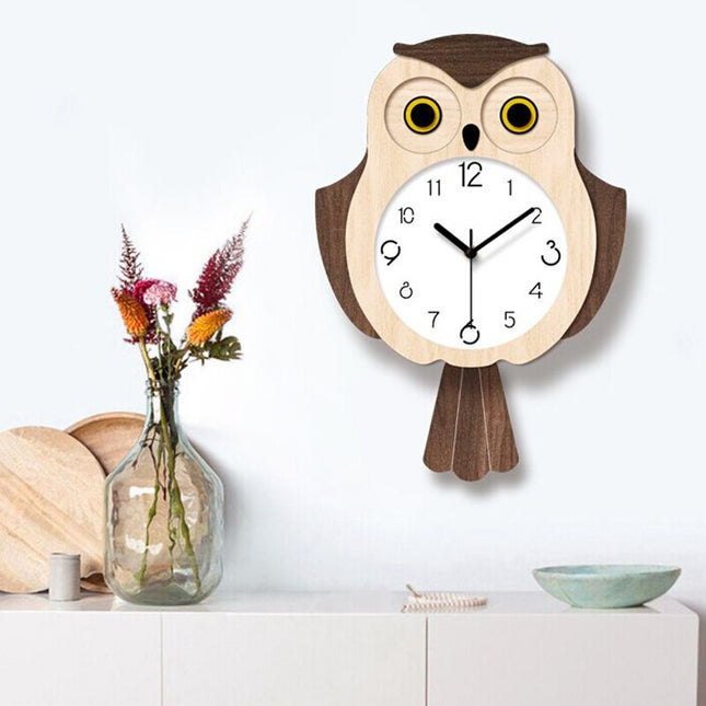 Zegar ścienny Sowa do pokoju dziecięcego