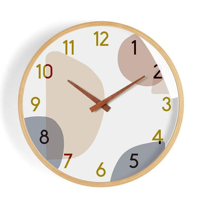 Kreatywny zegar w pastelowych kolorach