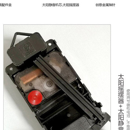 Żółty drewniany zegar z wahadłem ptaszek