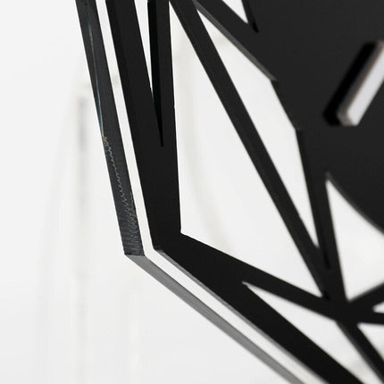 Designerski metalowy zegar stołowy loft