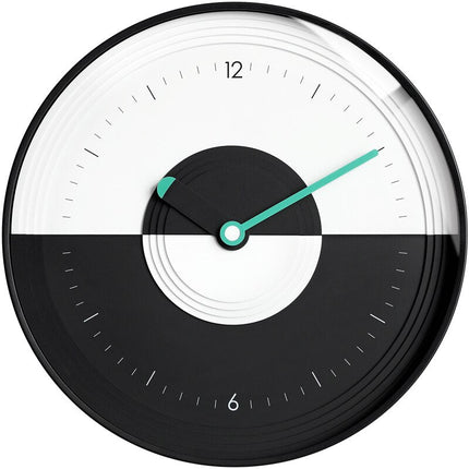 Nowoczesny zegar ścienny z motywem yin yang