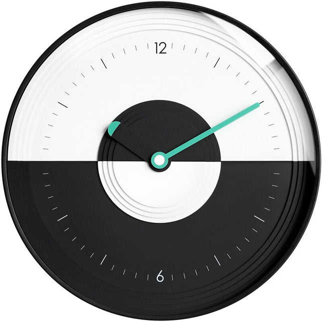 Nowoczesny zegar ścienny z motywem yin yang