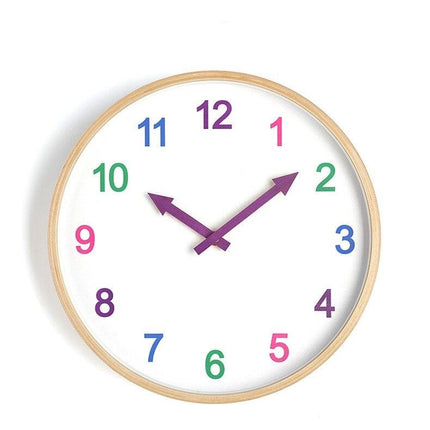 Kolorowy zegar edukacyjny dla dzieci