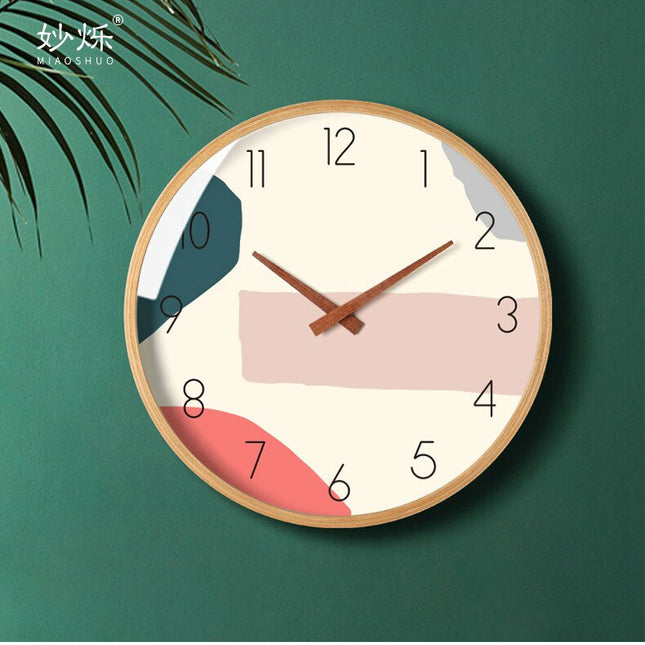 Kreatywny zegar w pastelowych kolorach