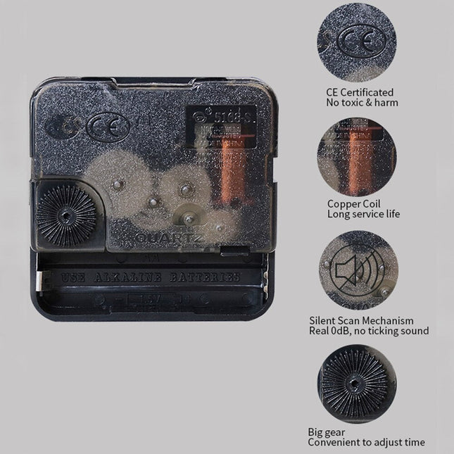 Nowoczesny szklany zegar ścienny z motywem kosmosu