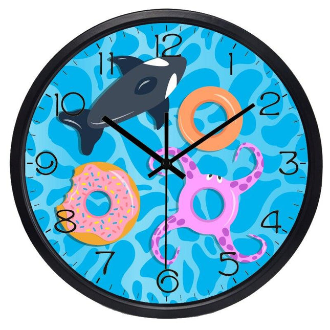 Zegar ścienny dla dzieci motyw basenowy