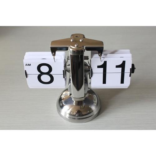 Mechaniczny zegar klapkowy stojący retro