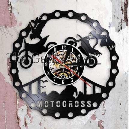 Zegar ścienny dla fana motocrossu