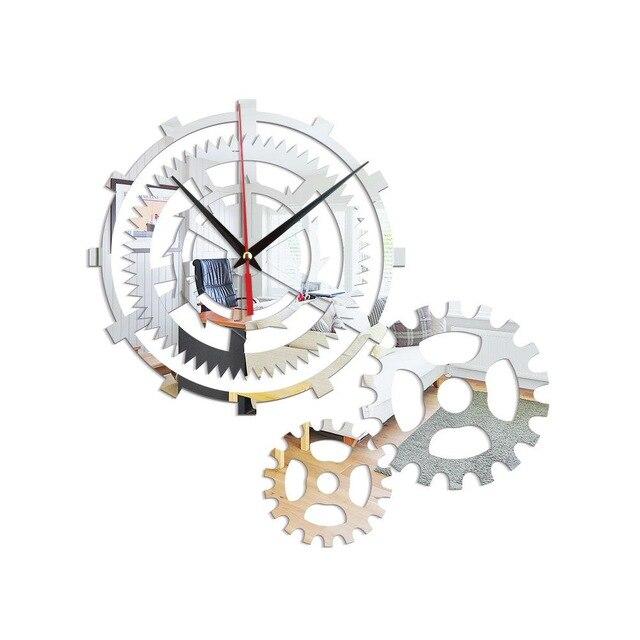 Dekoracyjny zegar ścienny koła zębate