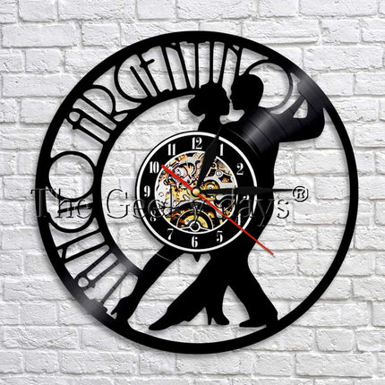 Zegar winylowy z motywem tańca tango