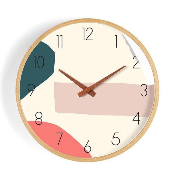 Kreatywny zegar w pastelowych kolorach