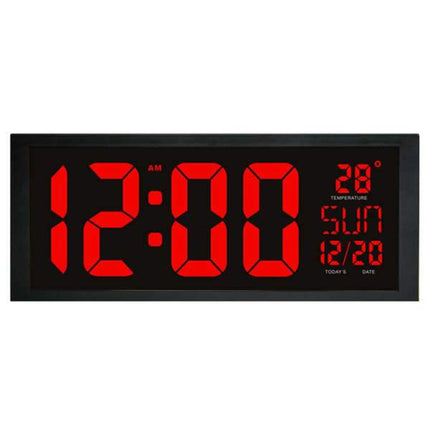 Duży bezprzewodowy zegar ścienny LED