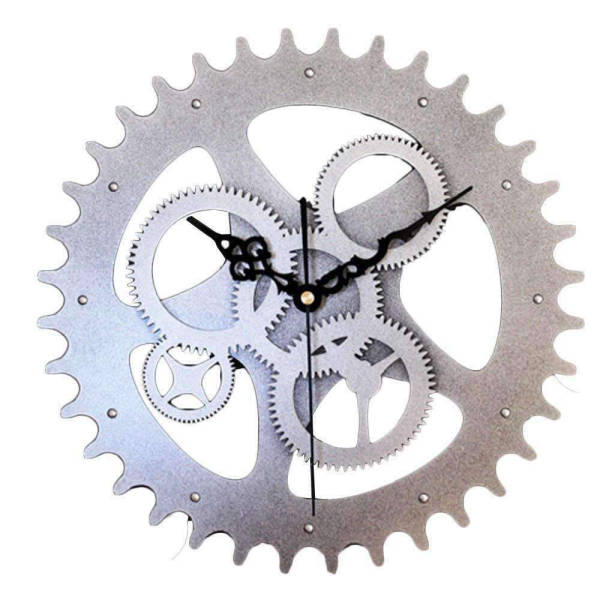 Industrialny zegar ścienny z mechanizmem kwarcowym