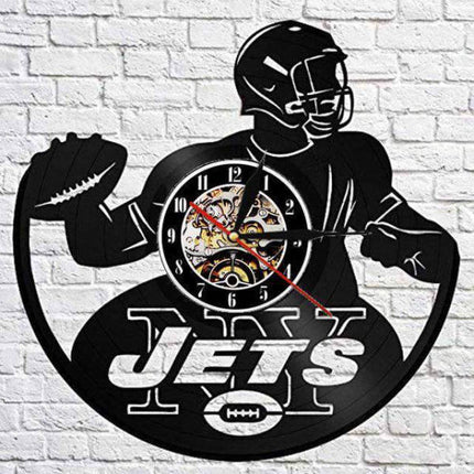 Zegar ścienny New York Jets z winylu