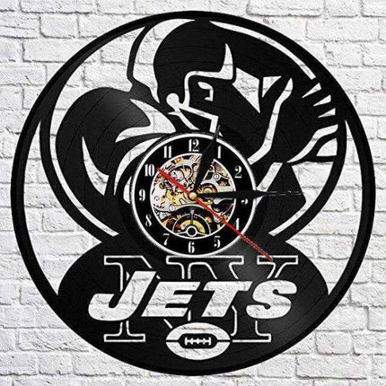 Winylowy zegar ścienny New York Jets