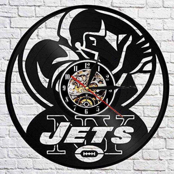 Winylowy zegar ścienny New York Jets
