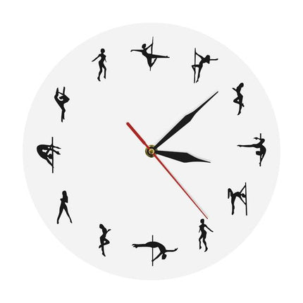 Zegar ścienny z motywem pole dance