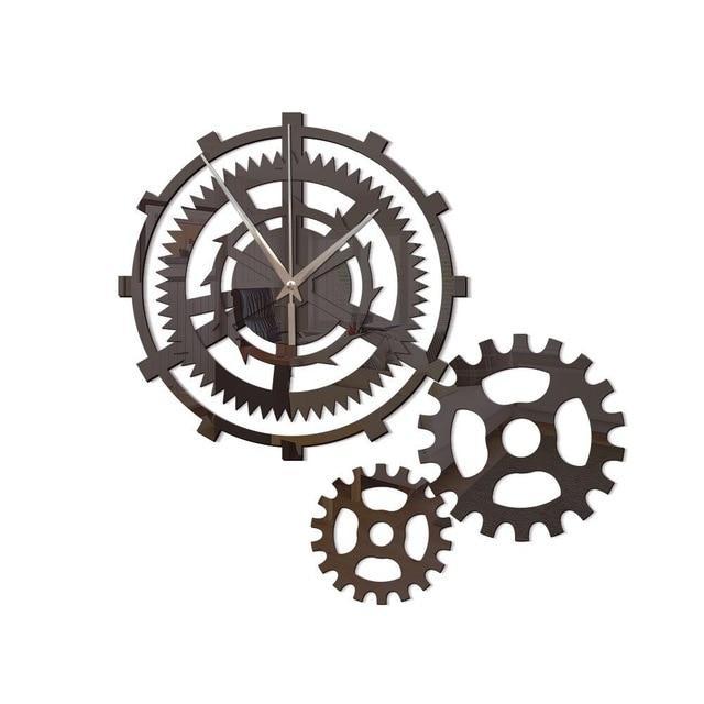 Dekoracyjny zegar ścienny koła zębate